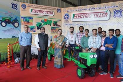 Council of Scientific and Industrial Research (CSIR)-Central Mechanical Engineering Research launches electric tiller