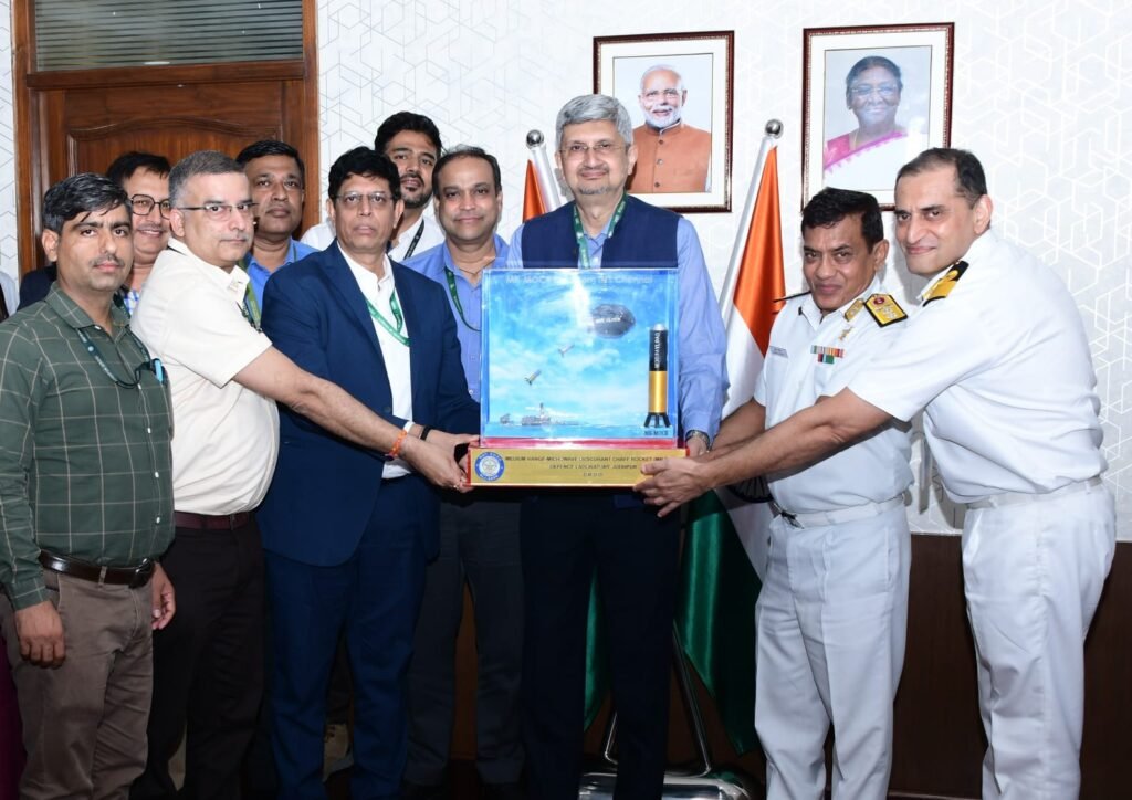 DRDO hands over medium range-microwave chaff rocket to Indian Navy